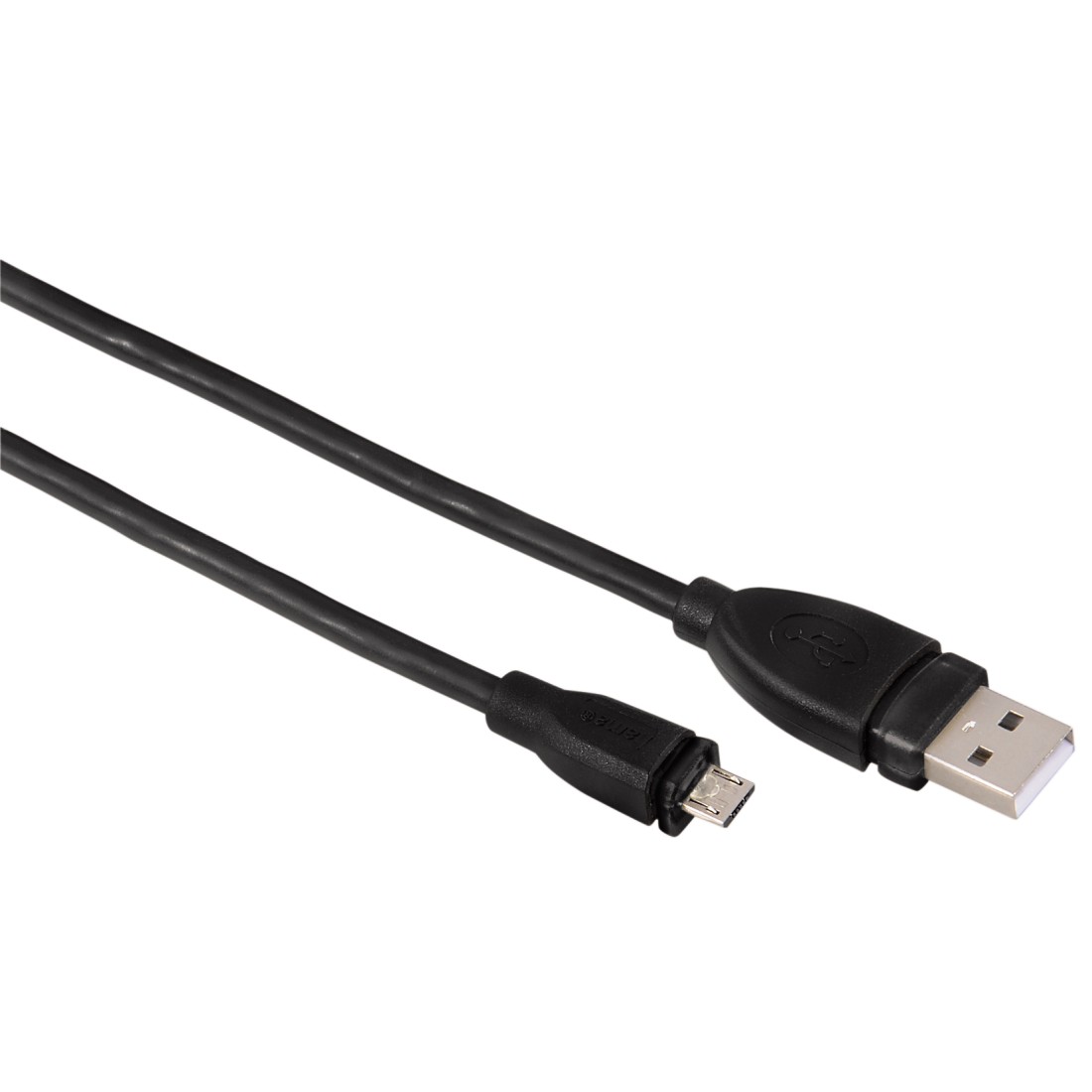 Кабель USB-Micro USB, 75см, чёрный Hama (54587)
