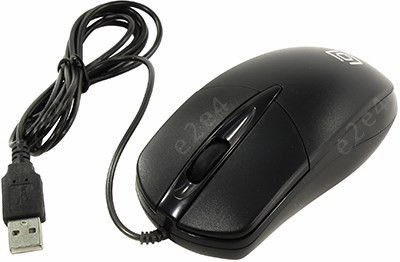   E2E4 Мышь проводная Oklick 275M, 1000dpi, оптическая светодиодная, USB, черный