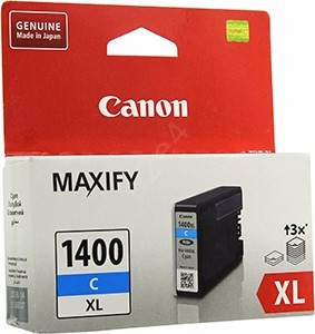   E2E4 Картридж струйный Canon PGI-1400XL C (9202B00), голубой, оригинальный, ресурс 1020 страниц, для Canon MAXIFY-MB2040 / MB2340