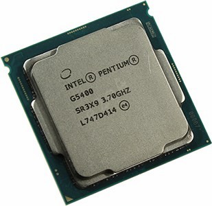 Прочие процессоры Intel Процессор Intel Pentium-G5400 Coffee Lake, 2C/4T, 3700MHz 4Mb TDP-54 Вт Socket1151 v2 tray (OEM) (Совместимы только с 3хх чипсетами!) (CM8068403360112SR3X9)