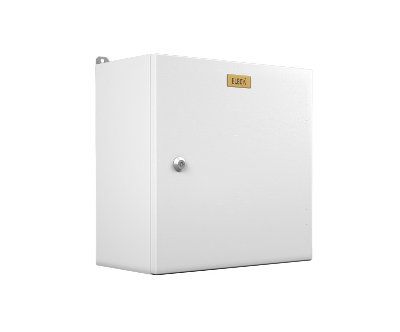 Шкаф настенный 6U 200мм x 150мм, металл, серый, в сборе, Elbox EMW EMW-300.200.150-1-IP66 (30550344700)