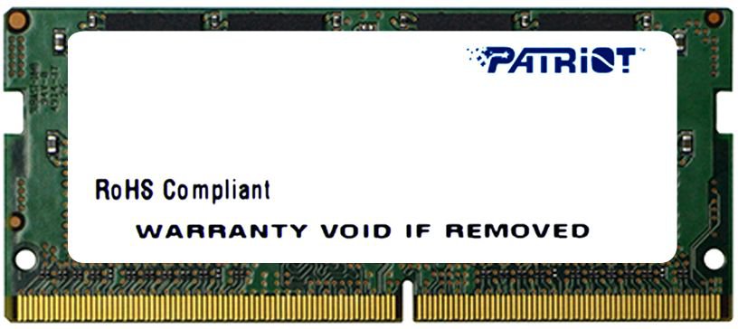 Память DDR4 SODIMM 4Gb, 2400MHz, CL17, 1.2 В, Patriot Memory, Signature (PSD44G240081S)