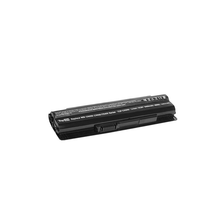 Аккумуляторная батарея TopON для MSI CR41/CR650/CX61/CX650/CX70/FR400/FR600/FR700/FX400/FX600/FX700/GE60/GE70, 10.8V 4400mAh, BTY-S14/BTY-S15 (TOP-CR650)