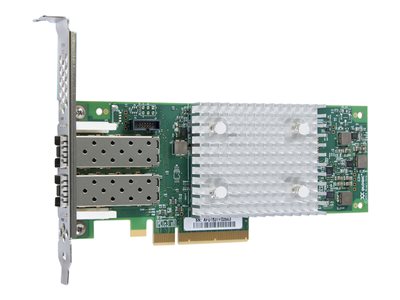 Адаптер FC QLogic QLE2742, 2xLC, 32 Гб/с, PCI-Ex8, Retail (QLE2742-SR-CK)