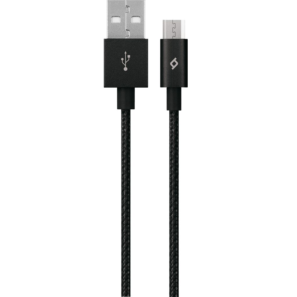 Кабель micro USB-USB , TTEC, 1.2m, черный, Нейлоновая оплетка кабеля (2DK11S)