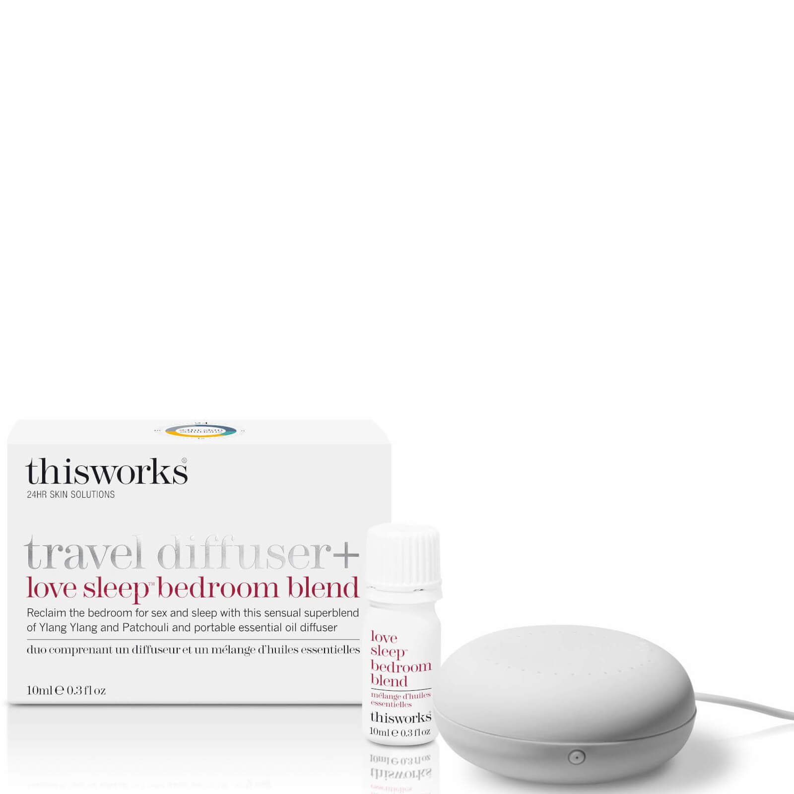 Body Care this works Travel Diffuser and Love Sleep Bedroom Blend