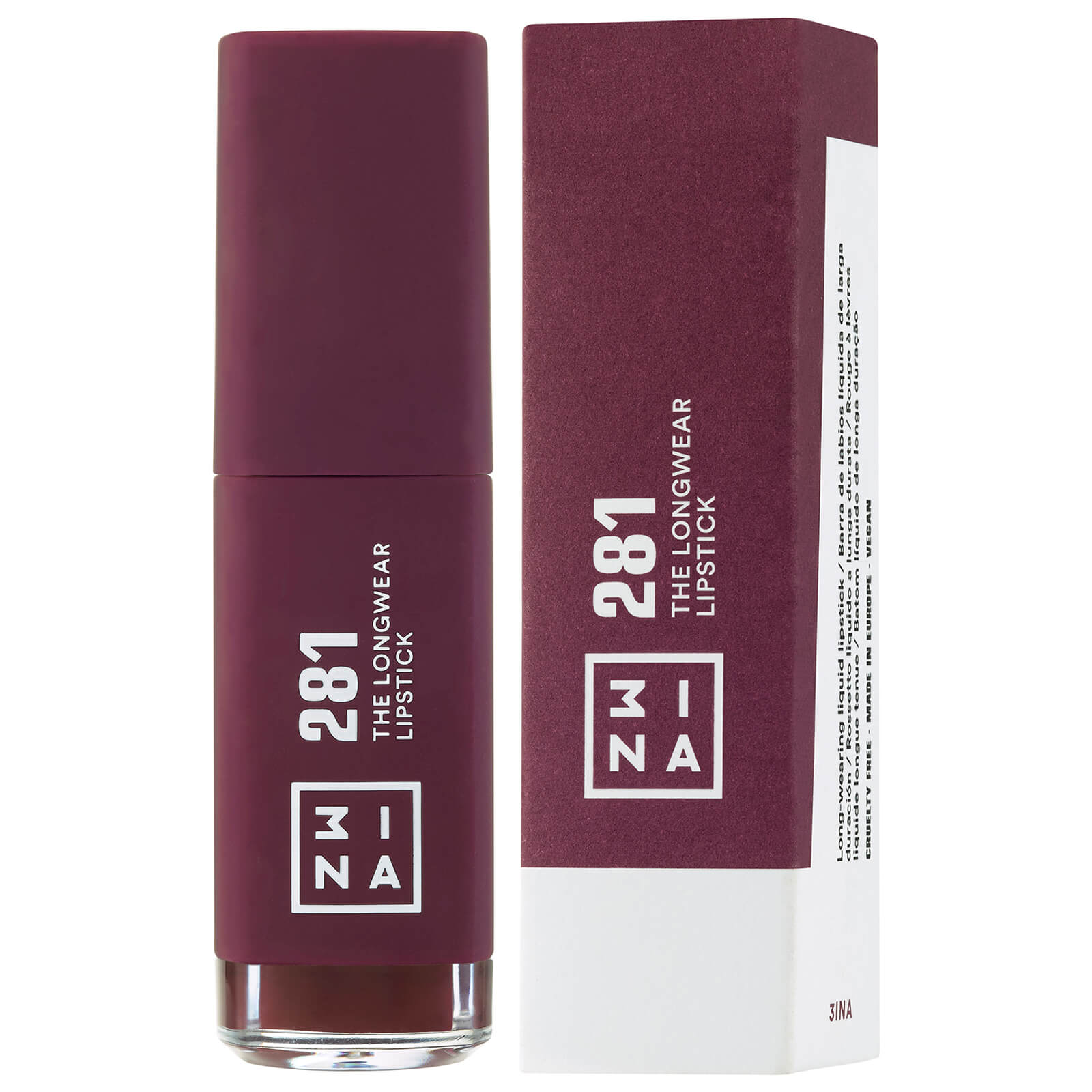 3INA The Longwear Lipstick (Various Shades) - 281