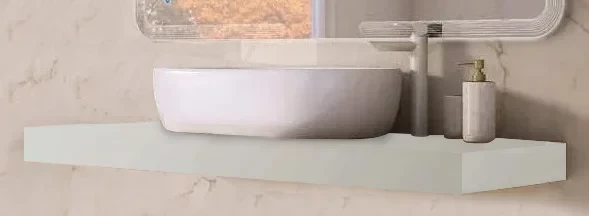 Мебель для ванной  СантехМолл Столешница Cezares Tavolone 41786 120 см, Bianco Opaco