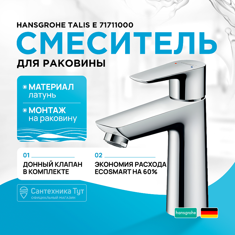 Смеситель для раковины Hansgrohe