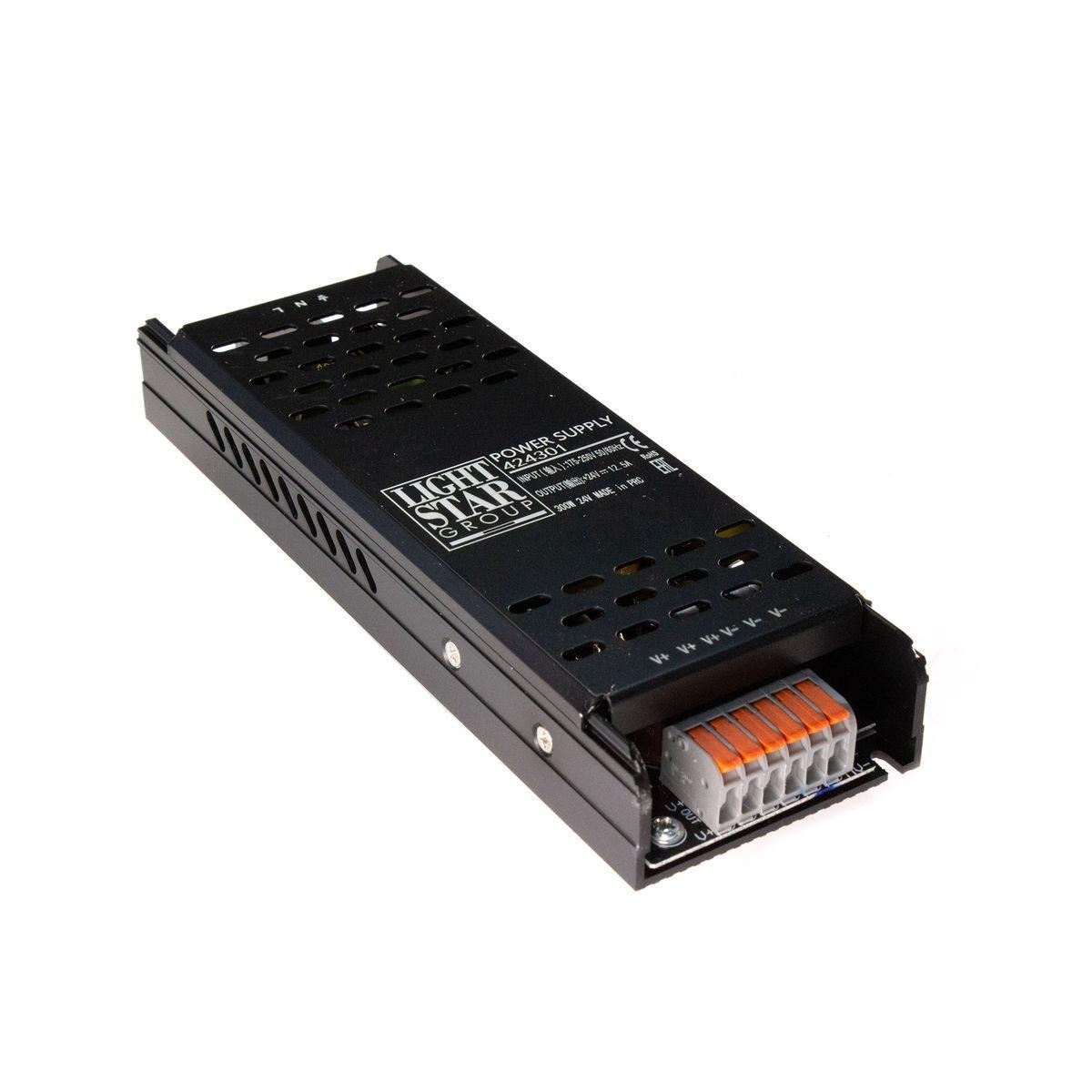 Лампочки  Santprice Блок питания Lightstar 24V 300W IP20 12,5A 424301