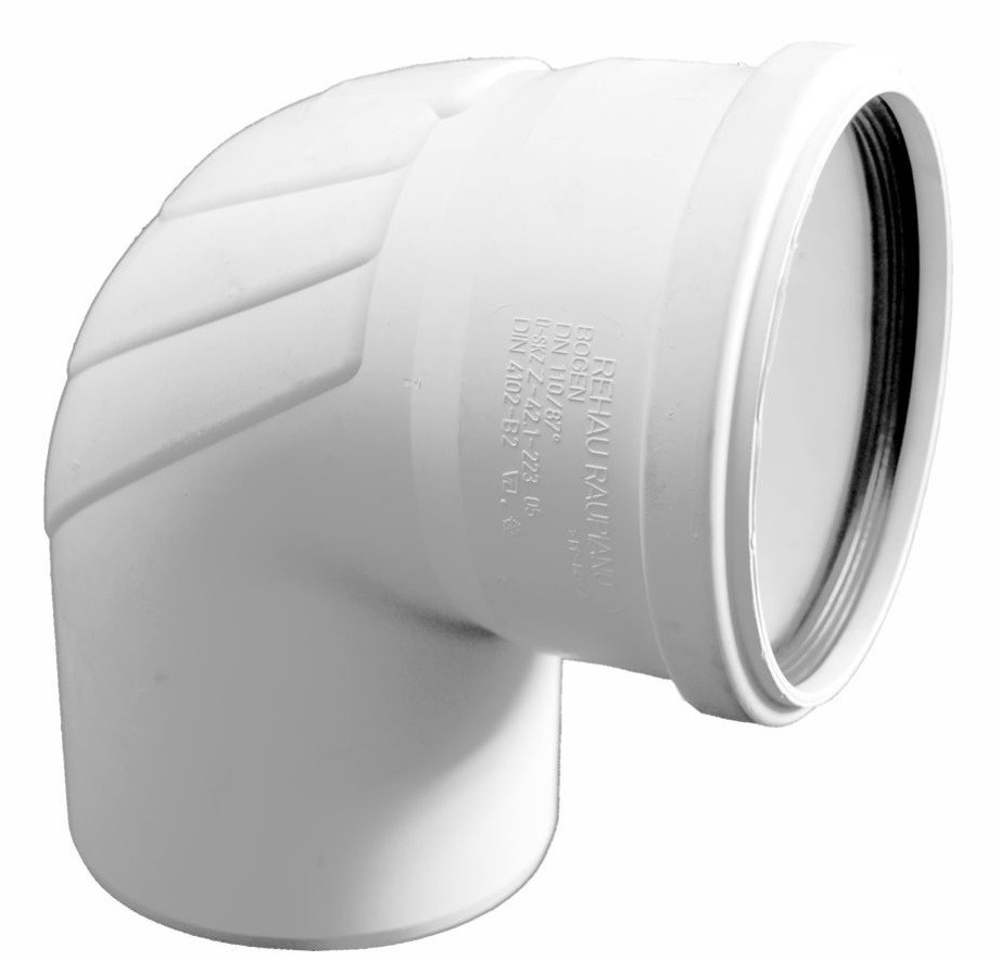 Отвод  SantShop Канализационный угол Rehau Raupiano Plus 30° Ф50