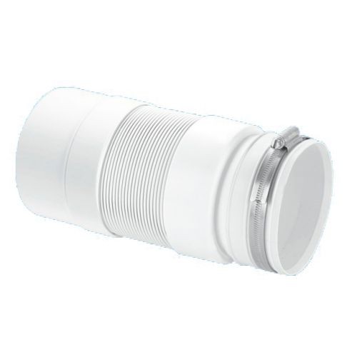   SantShop Гофра для унитаза с металлическим хомутом (L330-760мм) McAlpine WC-F33PJ