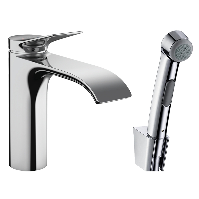 Смеситель для раковины Hansgrohe Vivenis 75210000 с гигиеническим душем