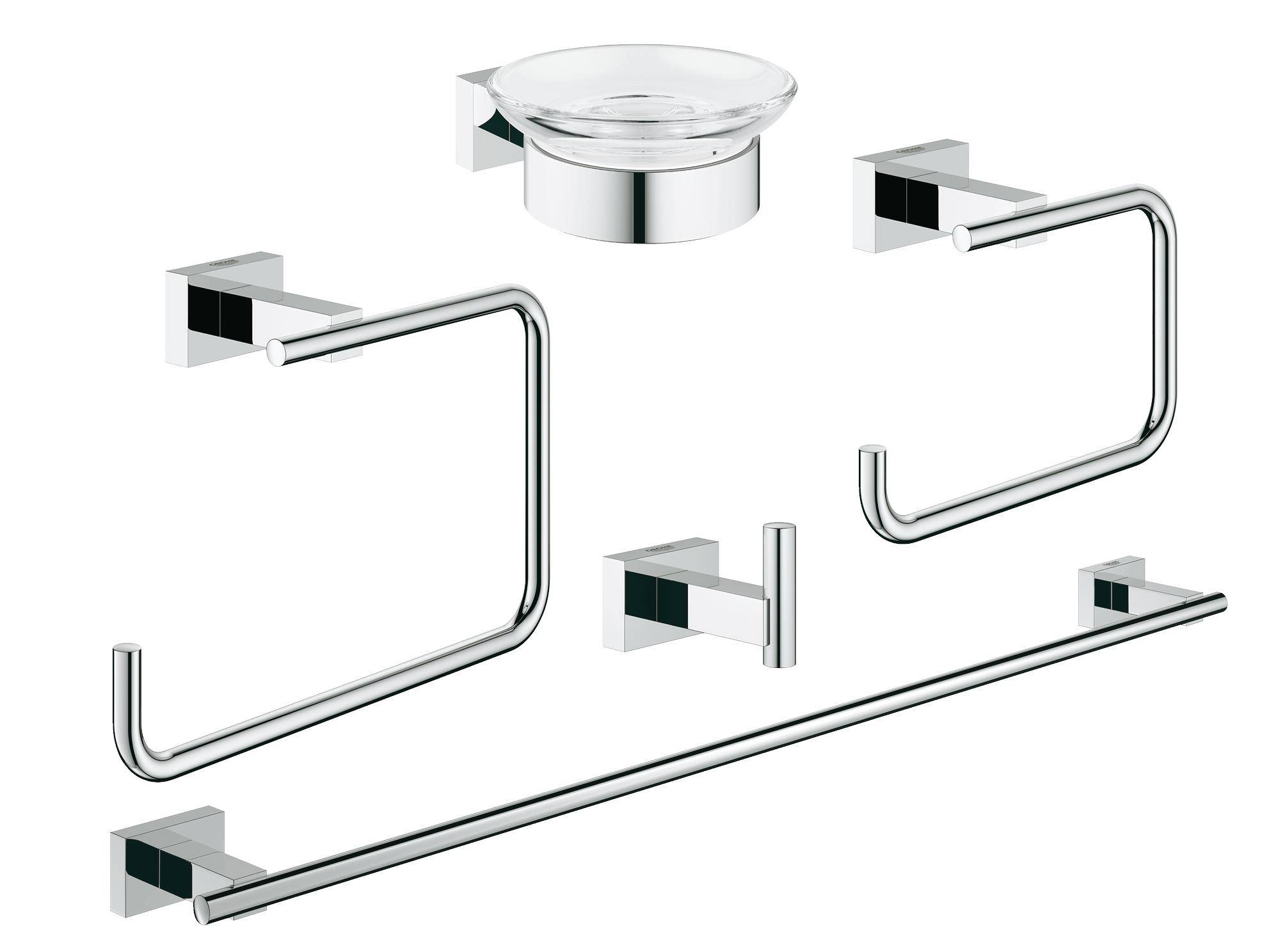 Набор аксессуаров Grohe Essentials Cube 40758001 5 предметов