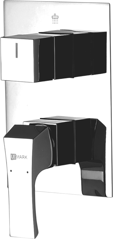 Смеситель Lemark Unit LM4527C С ВНУТРЕННЕЙ ЧАСТЬЮ, для ванны с душем