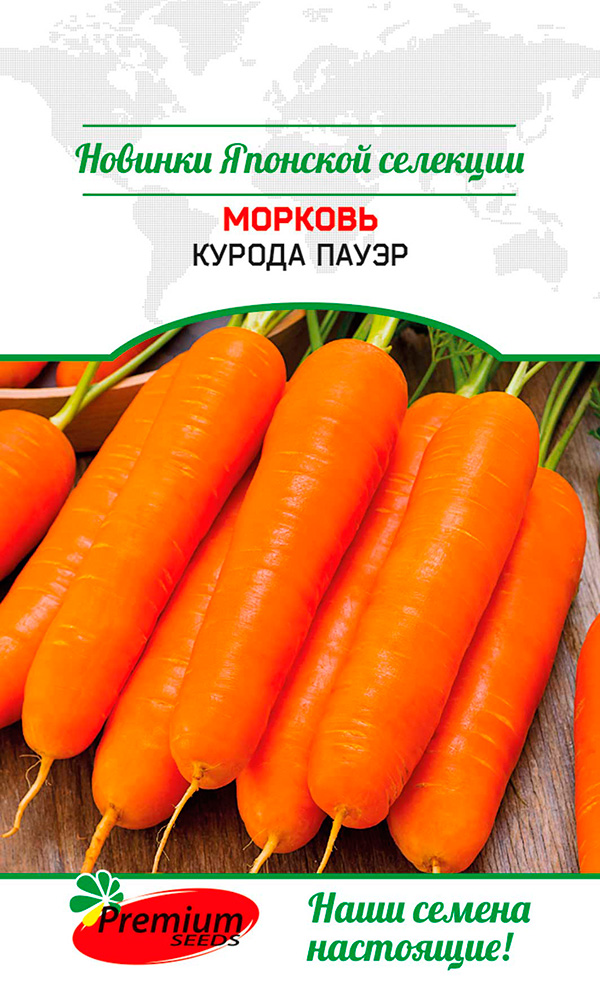 Семена Premium seeds Морковь Курода Пауэр, 0,5 г Sakata