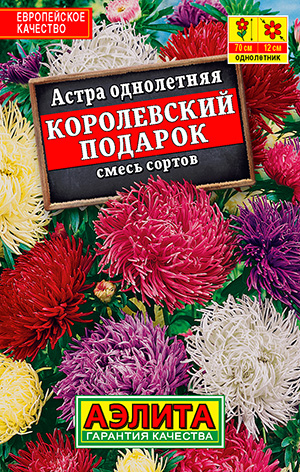 Семена Аэлита Астра Королевский подарок, Смесь, 0,2 г Лидер