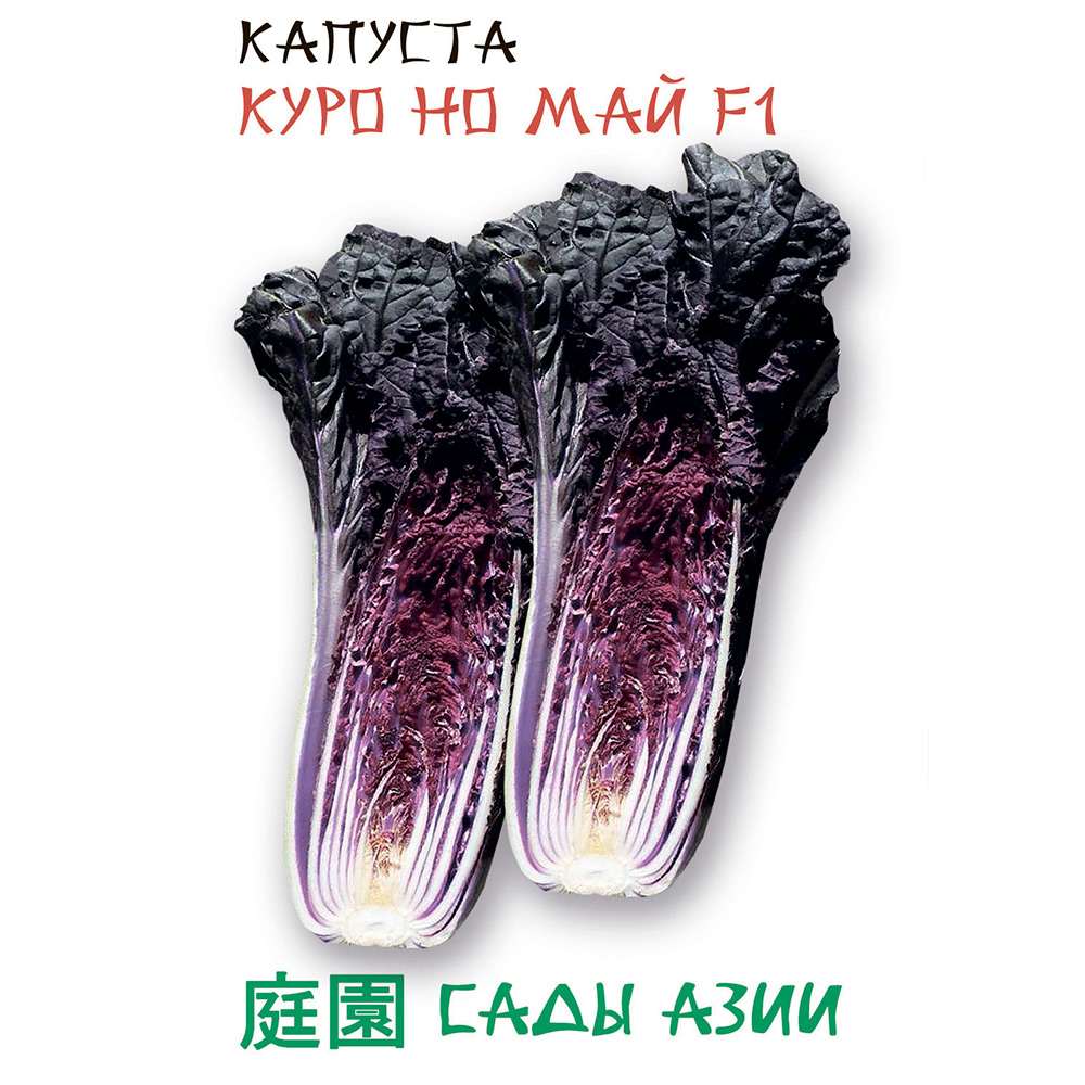 Семена Сады Азии Капуста пекинская Куро Но Май F1, 10 шт. Marutane