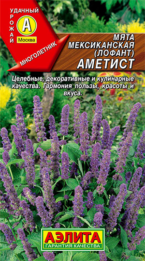 Семена Аэлита Мята мексиканская (лофант) Аметист, 0,05 г