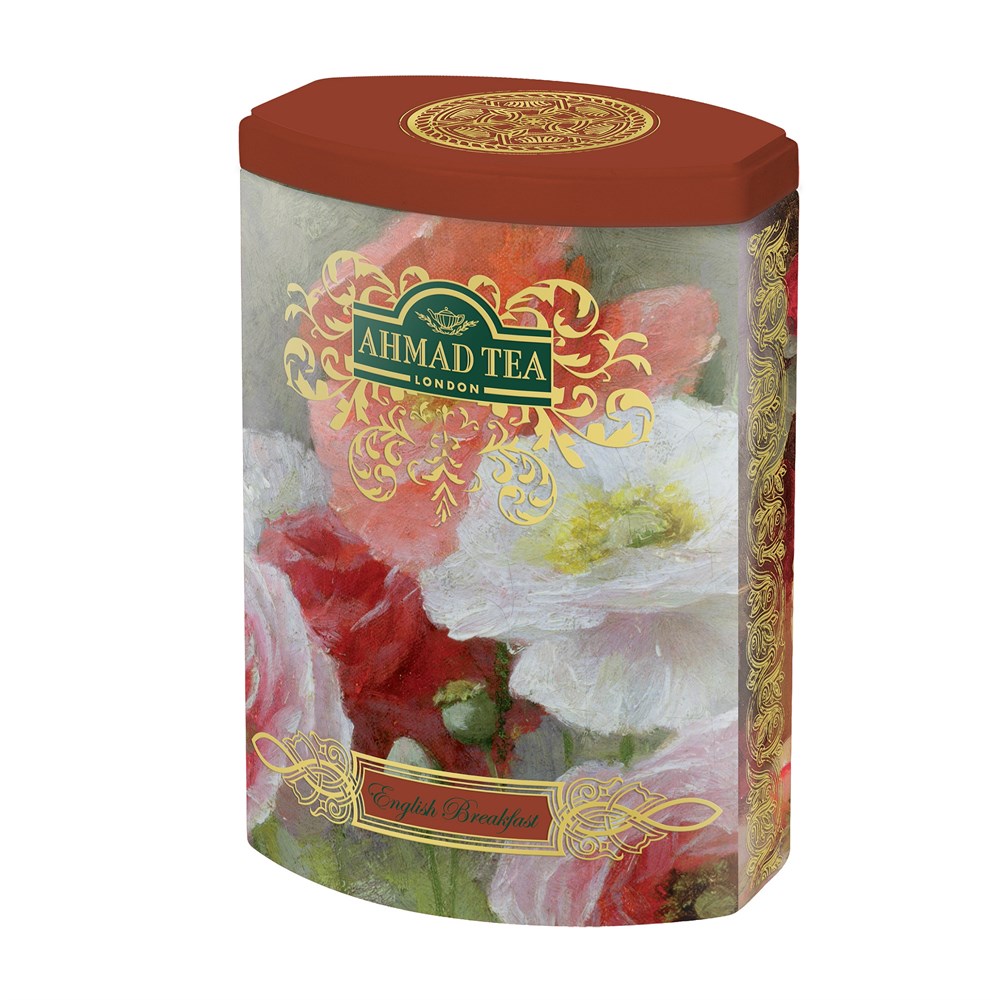 Чай Ahmad Tea Английский завтрак, Fine Tea Collection, чёрный, листовой, в подарочной металлической банке, 100г Упаковка - 12 шт.