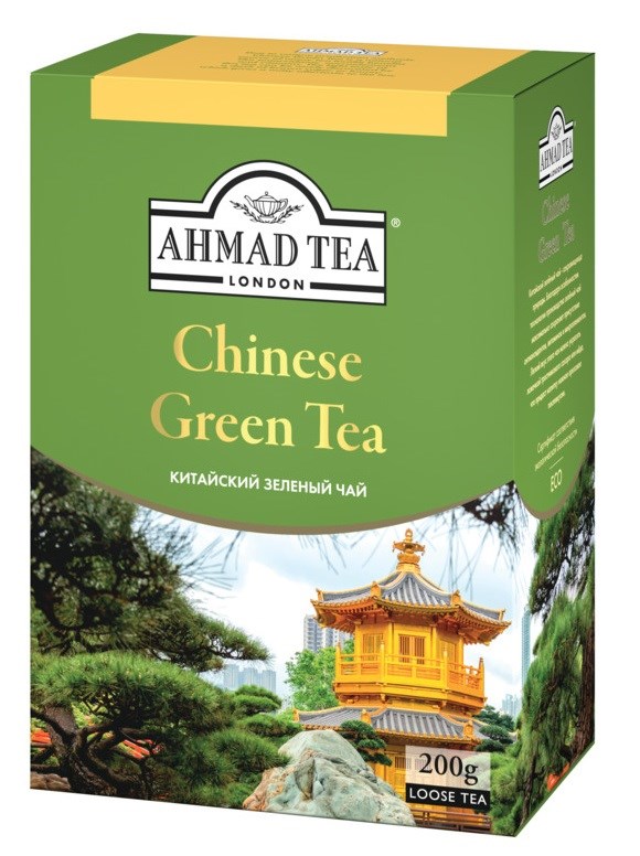 Чай Ahmad Tea «Китайский», зелёный, листовой, 200г Упаковка - 12 шт.