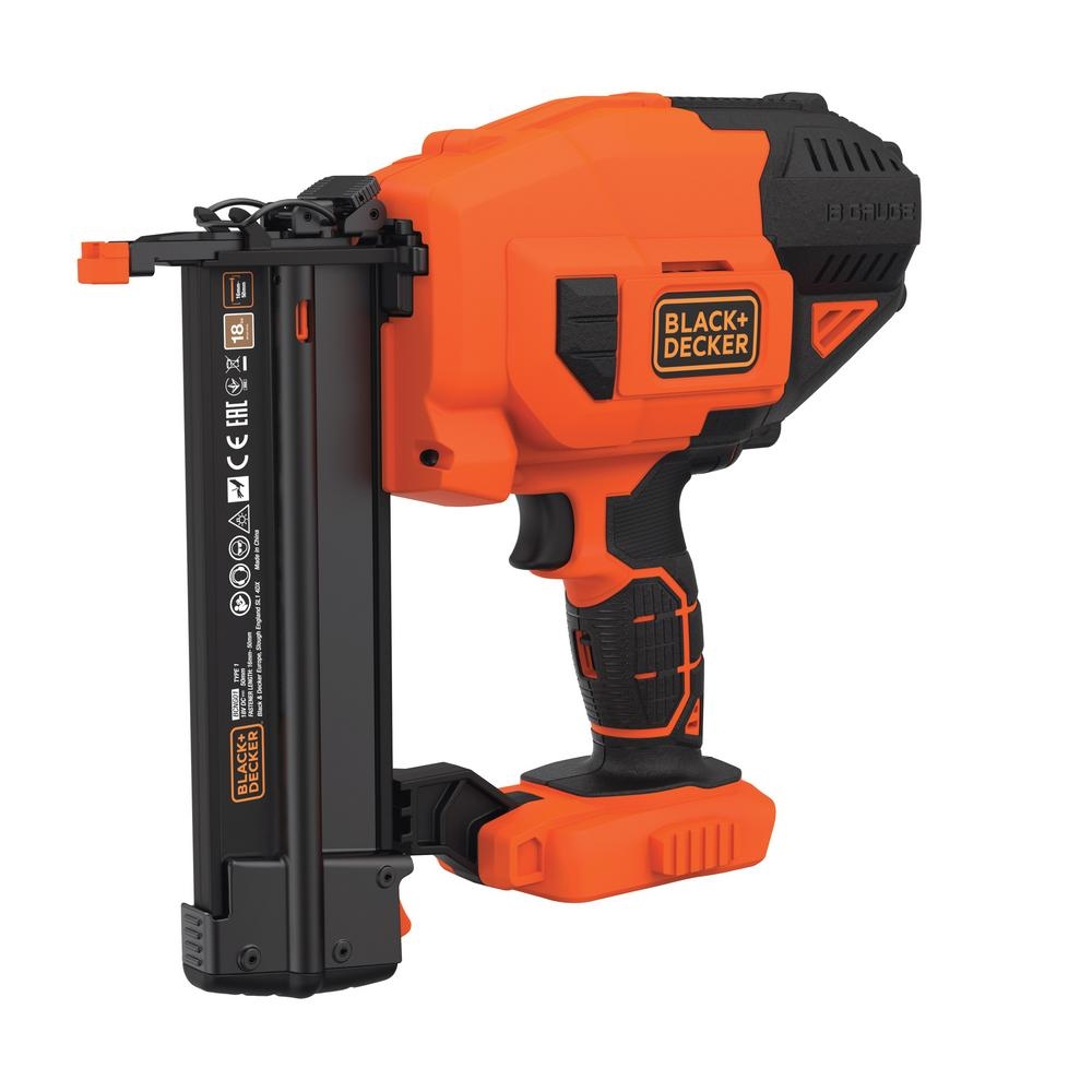 Шпилькозабивной пистолет (нейлер) 18В Ga18 BLACK+DECKER BCNG01N, 16-50мм, без аккумулятора и зарядного устройства