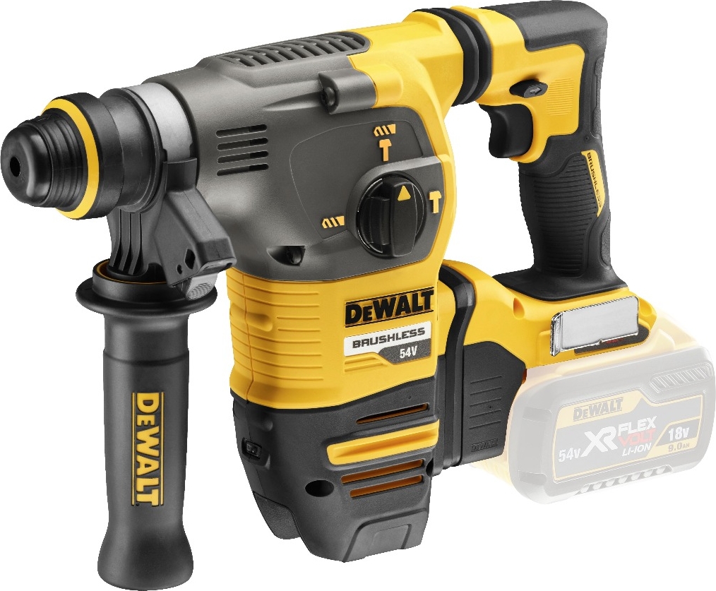  Аккумуляторный бесщеточный перфоратор DEWALT DCH333NT, SDS-plus, 54 В, XR без аккумулятора и ЗУ