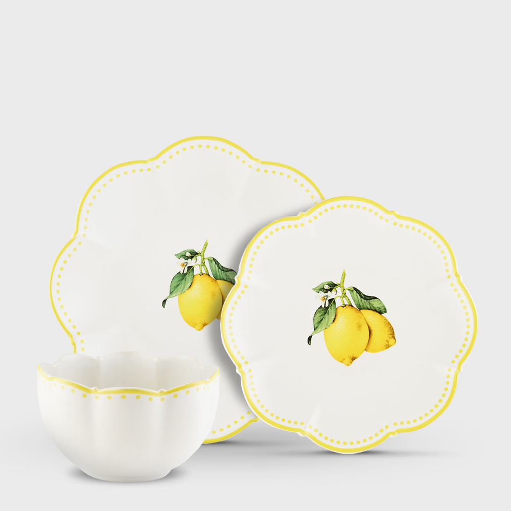 Наборы посуды и сервизы Tutti Frutti Lemon Сервиз на 2 персоны