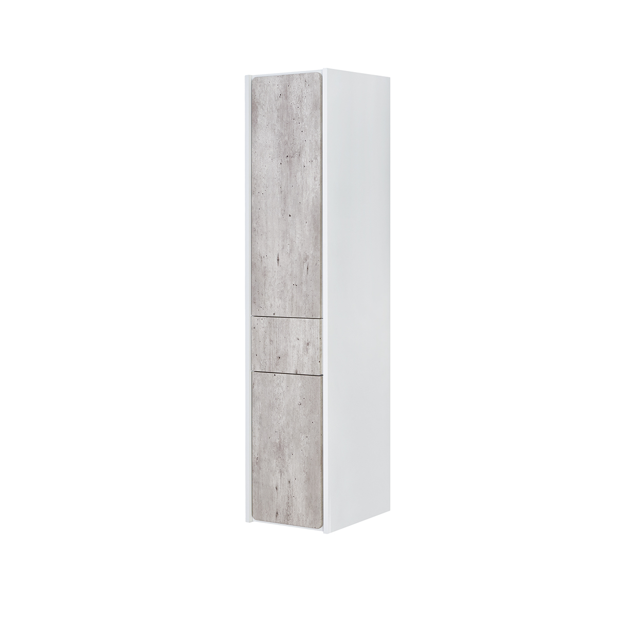 Шкафы-колонны Шкаф-колонна Roca Ronda левый, белый матовый/бетон ZRU9303005