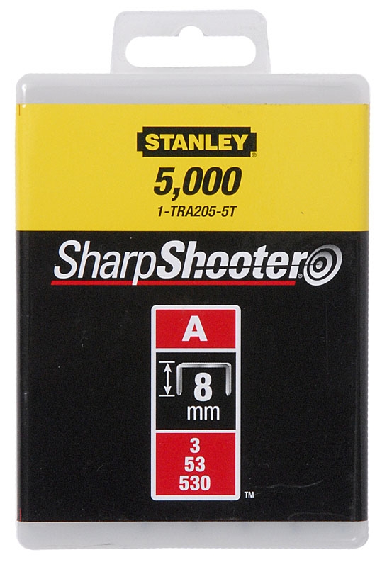Скоба для степлера Light Duty STANLEY 1-TRA205T, тип A (5/53/530) 8 мм/5/16х1000 шт.