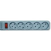   Sidex Сетевой фильтр 5 розеток 3 м (Centek СТ-8900-5-3,0) (серый) - Сетевой фильтр