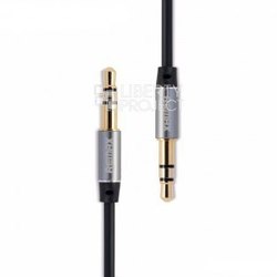 AUX аудиокабель miniJack 3.5mm (m) - miniJack 3.5mm (m) 2м (Remax L200) (черный) - Кабель, разъем для акустической системы