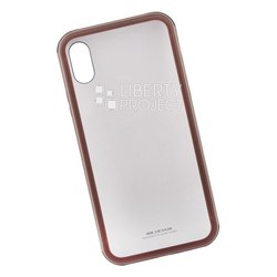Пластиковый чехол-накладка для Apple iPhone X (WK Kingkong Series Glass Case 0L-00035640) (золотистый) - Чехол для телефона