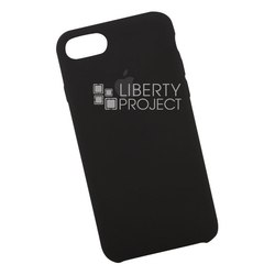 Силиконовый чехол для Apple iPhone 8, 7 (0L-00036552) (черный, с магнитным держателем) - Чехол для телефона