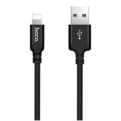 Кабель USB-Lightning 1м (Hoco X14 Times Speed) (черный) - Кабели