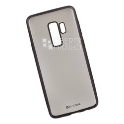 Чехол-накладка для Samsung Galaxy S9 Plus (G-Case 0L-00037625) (прозрачный с черной рамкой) - Чехол для телефона