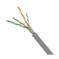 Витая пара UTP кат.5е 305м (Lanmaster TWT-5EUTP/100-GY) (серый) - Кабель