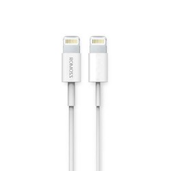 USB-, HDMI-кабели, переходники Кабель USB - Lightning для Apple 5, 5S, SE, 5C, 6, 6 Plus, 6S, 6S Plus, 7, 7 Plus, 8, 8 Plus, X, ipad 4, Air, Air 2, mini, mini 2, mini 3, mini 4, ipad 2017, pro 9.7, pro 12.9, pro 10.5 (Romoss CB12-101-03) (белый) - Кабели