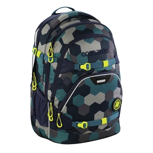 Рюкзак Coocazoo ScaleRale Blue Geometric Melange (00183608) (синий, бирюзовый) - Ранец, рюкзак, сумка, папка