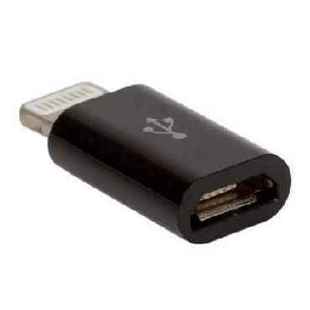Адаптер microUSB - Lightning для Apple iPhone, iPad (BLAST BMC-606) (черный) - Кабели
