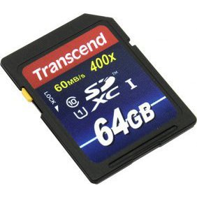 Карты флэш-памяти  Sidex Transcend TS64GSDU1 - Карта флэш-памяти