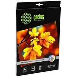 Фотобумага полуглянцевая А4 (20 листов) (Cactus CS-SGA428020 Professional) - Бумага