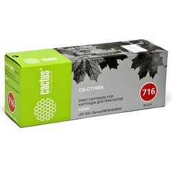 Картридж для Canon i-Sensys MF8030, MF8040, MF8050, MF8080, LBP 5050 (Cactus CS-C716BK) (черный) - Картридж для принтера, МФУ