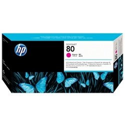 Печатающая головка + очиститель для HP Designjet 1050c, 1050c plus, 1055 (C4822A №80) (пурпурный)  - Картридж для принтера, МФУ