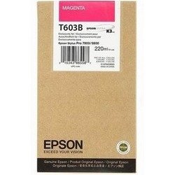 Картридж для Epson Stylus Pro 7800, 9800 (C13T603B00 №T603B) (пурпурный) (220 мл) - Картридж для принтера, МФУ