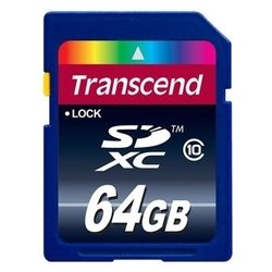 Карты флэш-памяти SD SDXC 64GB class 10 (Transcend TS64GSDXC10) - Карта флэш-памяти
