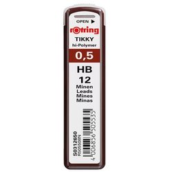 Механические карандаши и грифели Грифели Rotring для механических карандашей Rotring Tikky толщина 0.5 HB (12 шт.) - Механический карандаш