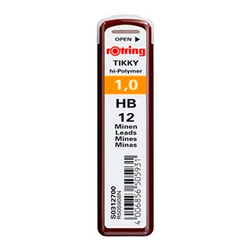  Грифели Rotring для механических карандашей Rotring Tikky толщина 1.0 HB (12 шт.) - Механический карандаш