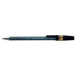  Ручка шариковая Zebra RUBBER 80 (R-8000-BK) 0,7мм корпус микропористый каучук черный - Ручка