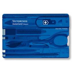 Швейцарская карта Victorinox SwissCard Sapphire 0.7122.T2 10 функций полупрозрачный синий - Victorinox
